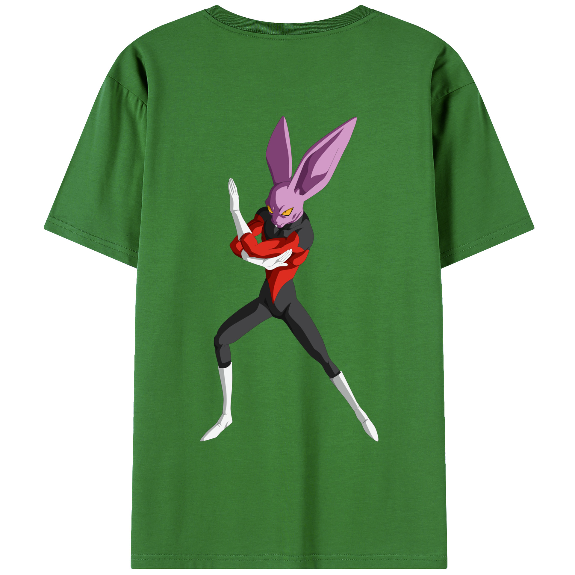 （画像用） ドラゴンボール ビルス 破壊神ビルス DRAGON BALL Beerus Birusu レディース半袖Tシャツ(バックプリント)